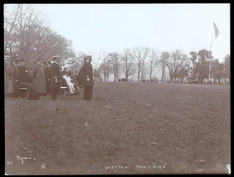 View of a military inspection at West Point upon the visit of Prince Louis of Battenberg